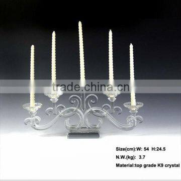 white candelabra crystal for home decor