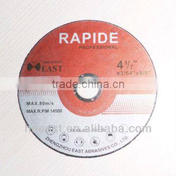 China supplier high quality abrasive 14'' cutting disc for cutting metal, inox, iron, stainless steels.