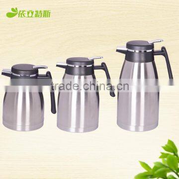 1.2l,1.5l,2.0l thermos silver coffee pot/personalized coffee pot/vacuum flask coffee pot thermos