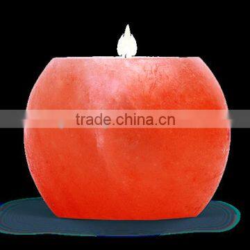 Ball Shape Geometrical Himalayan Salt Tea Light Candle Holder (1 Hole )