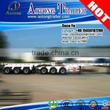 tandem trailer dolly 3 axles 20ft container interlink skeleton super link trailer for sale