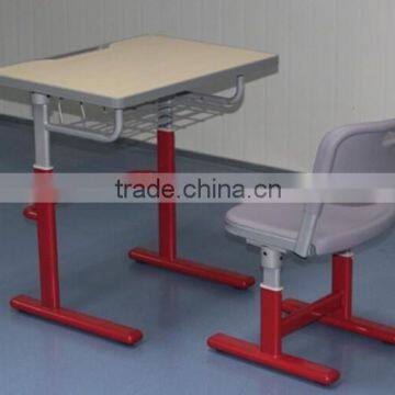 CY382 High classic college furniture Auto adjustable student desk and chair school furniture