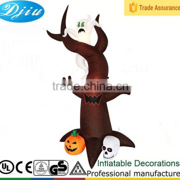 DJ-208 Inflatable Airblown Halloween Tree with Ghosts and Pumpkin Outdoor Decor