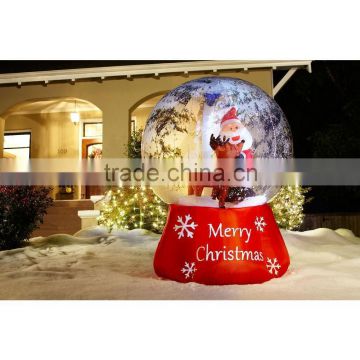 CHRISTMAS 6 FT SANTA REINDEER SNOW GLOBE AIRBLOWN INFLATABLE YARD HOLIDAY DECOR