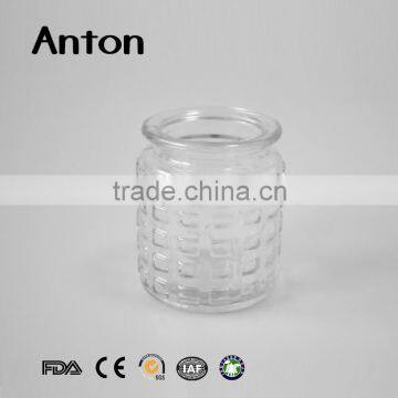 Round Tapered Clear Glass Candlestick Holder photo-2