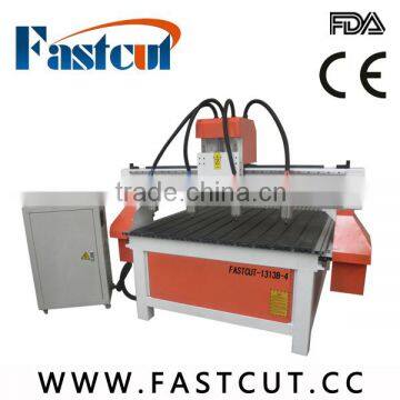 multi- head engraving machine with processing pvc board FASTCUT-1313B-4