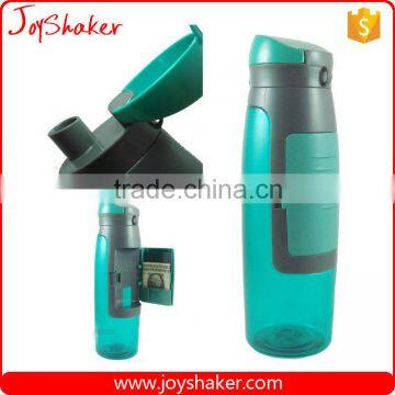 JoyShaker - BPA Safe Commercial PET/PCTG Water Bottle With Compartment,Easy to Hold Your Cards and Money