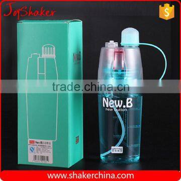 400ML Fashion Design BPA Free Plastic Water Bottle With Spray photo-5