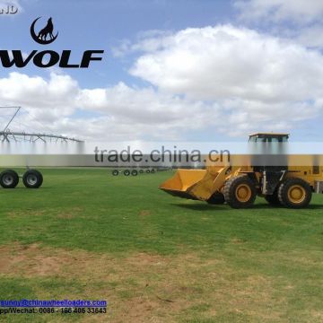 WOLF 3 tons loader ZL30 with Cummin 6BT5.9-C130 engine is working in the farm