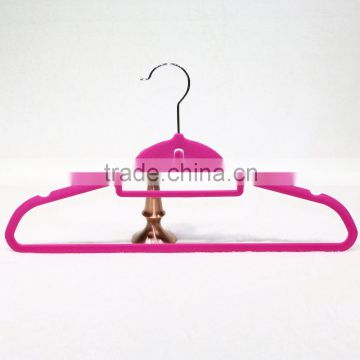 pink velvet hanger for clothes