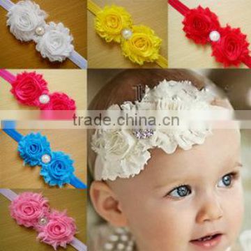 The New fashion chiffon flower hair ribbon, hairpin children wholesale