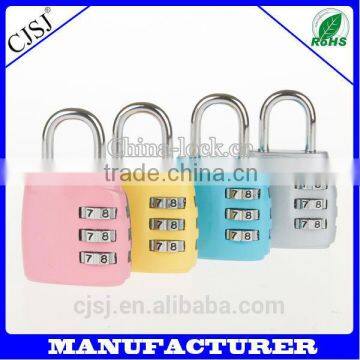 4 colors 3 digits metal combination locks