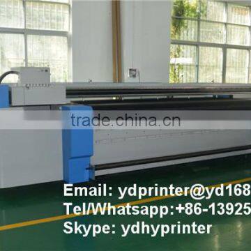 3.2m large format printer for soft and rigid materials, hybrid printer with KM1024i print head