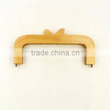 Bamboo Handle Resin handle Bag Part Factory Optional Sizes Wooden Bag Handle For Clutch bag