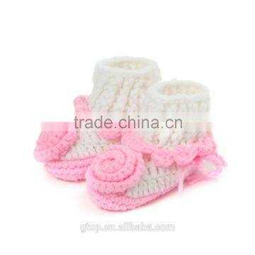 Baby Handmade Crochet Boots Shoes Supplier for 1-10 months old B-0013