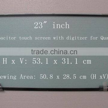 23" inch capacitor touch screen for Quanta T02M1014SUD with touch sensor controller TQ1M114200BD 3FTQ1CB0000 DATQ1THE6B0