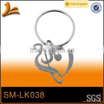 SM-LK038 custom music keychain music note keychain