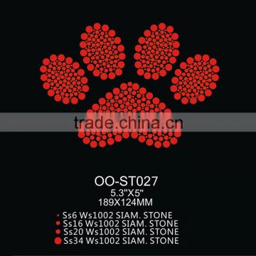 High Quality Red Cat Paw Print Mirror Stickers