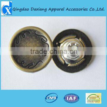 Fashion Zinc Alloy Flat shank button