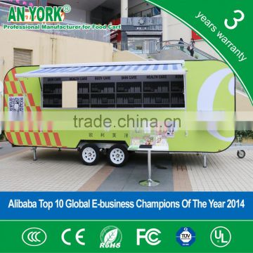 2015 HOT SALES BEST QUALITY yoghurt food trailer ice cream food trailer soft drink food trailer