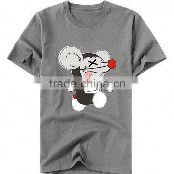 oem logo printing t shirt lovely animals dog pattern t shirt men plain promotion t shirt with high quality