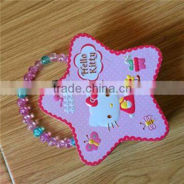 Wholesale with handle pentacle tin box for chocolate packing