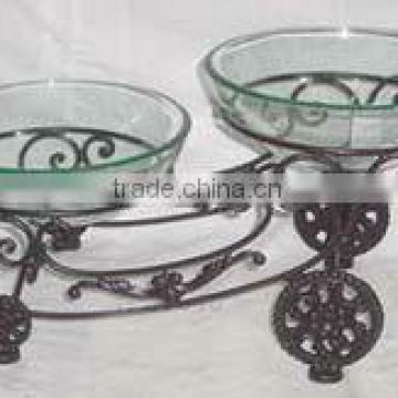 Clear Glass Shallow Vegtable/Fruit Bowl