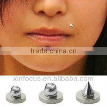 magnetic fake labret ball body jewelry