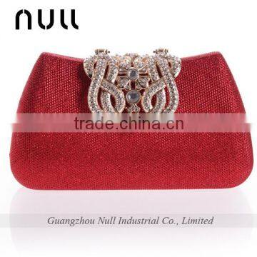 China Manufacture Rhinestone Hard Box Clutch Purse For Wedding photo-2