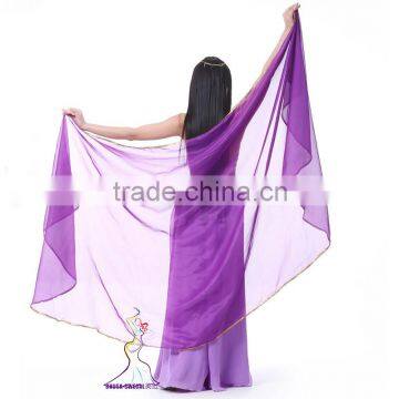 SWEGAL belly dance silk fan veil SGBDD14009