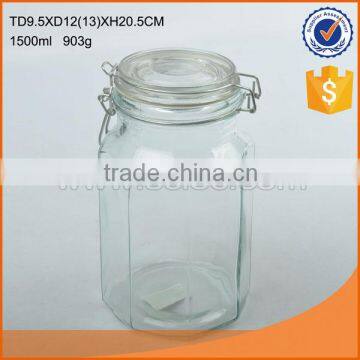 Ultra-capacity high quality glass storage bottle