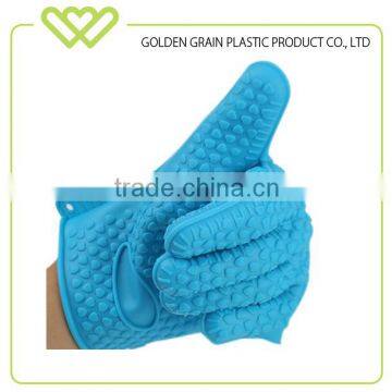 Silicon FDA kitchen heat resistant bbq gloves