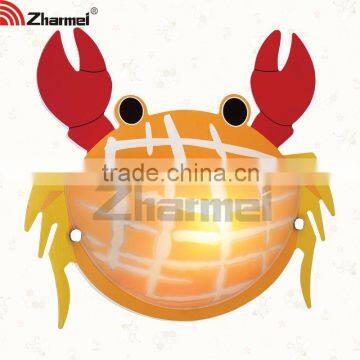 Vivid Crabs Modern Kids Wall Lamp