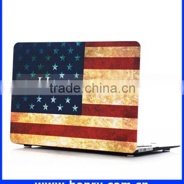 Hottest water transfer printing rubber case for macbook air, hard case for Macbook air