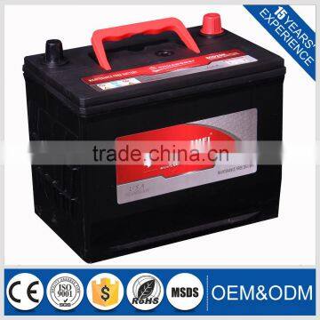 Lead Acid Hybrid Car Battery 80D26R