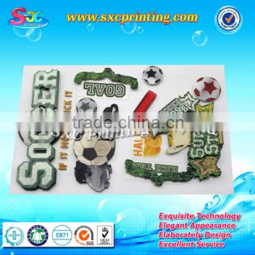 2015 fashionable Eco-frinedly custom 3D puffy sticker