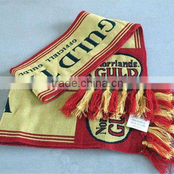 2014 saleable jacquard football knitted scarf with tassel                        
                                                Quality Choice