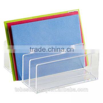 Acrylic books partition rack, 4 layer file tray, stacking file tray,multi layer display rack