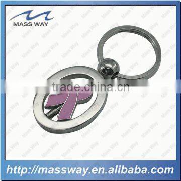 customized souvenir promotional custom 3D metal cancer keychain