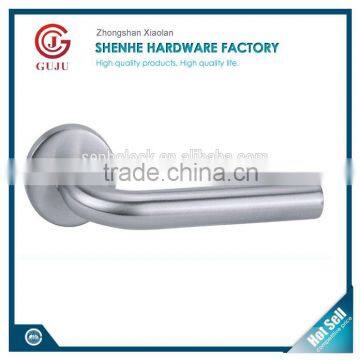 Euro Stainless steel hollow door lock handle with plate