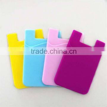 2014 fashion 3m adhesive stickers silicone mobile phone wallet