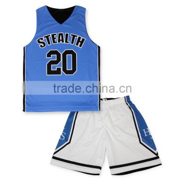 OEM high quality custom sublimated basketball uniform design