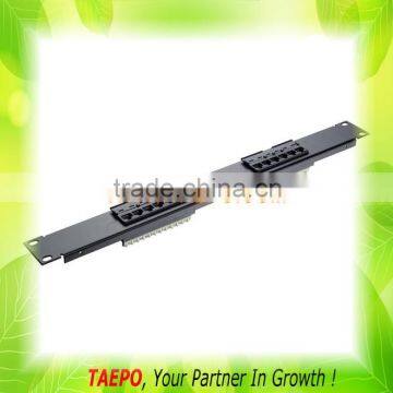 19" UTP RJ45 1U CAT5E 12-port patch panel