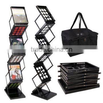 pull up brochure stand literature rack iron magazine holder