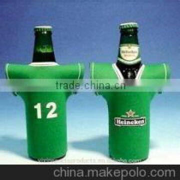 New Style Jacket Shape Neoprene Beer Bottle Carrier With Zipper, Beer Holder, Can Holder