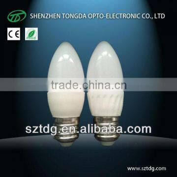E14 E27 B22 Led Candle Bulb Ceramic 3w Dimmable With Samsung Chip(CE&Rohs) photo-1