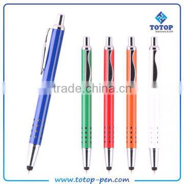 Hot selling Metal ballpoint pen with stylus at a low price