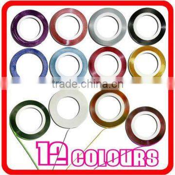 12 COLOURS NAIL ART DESIGN DECORATE STRIP LACE HN122