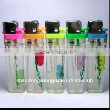 Disposable Flint Lighter, Flower in Tank