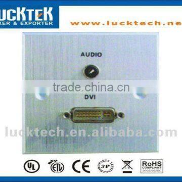 Aluminum Hotel Faceplate With Audio and DVI Data photo-1